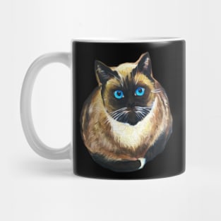 Drawing Chocolate Point Siamese Cat Siamese Cat Lover Gift Mug